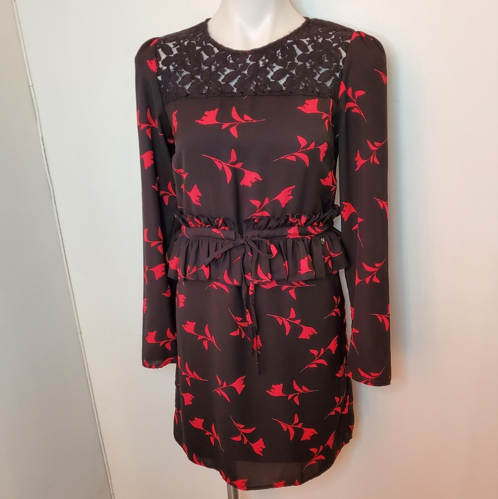 Gaudi 3/4 Sleeve Floral Adjustable Dress 2 - Picture 2 of 5